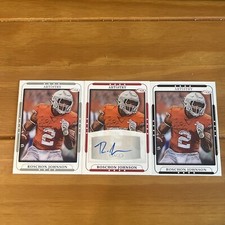 Roschon Johnson Rookie 2023 Sage Artistry Auto Red Signed RC Bears Parallel