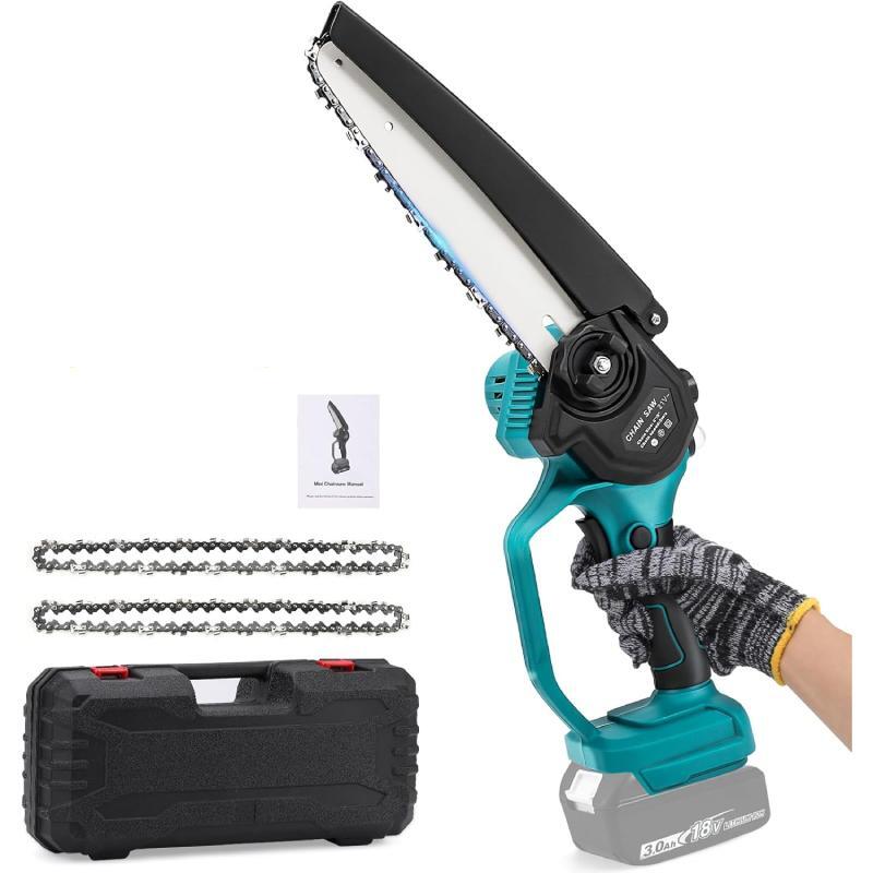 2 SET MOTOSEGA PORTATILE 2 BATTERIE 48V USO DOMESTICO FACILE SICURO