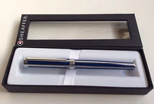 Sheaffer Intensity Ultramarine Striped Medium Point Fountain Pen     9230-0
