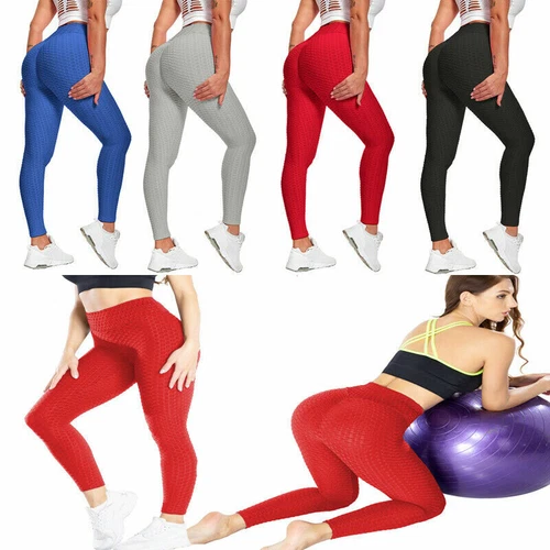 US berühmte Tiktok Booty Leggings, Butt Lift hochtaillierte Yoga Hose Frauen strukturiert - Bild 8 von 28