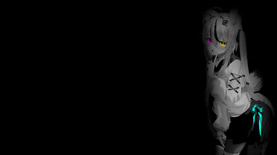 Anime Selective Coloring Girls Monochrome  Gaming Mat Desk 48147