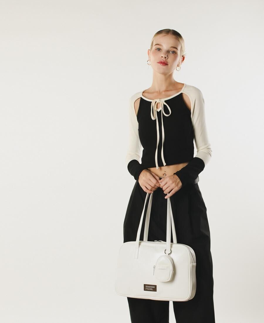 ★masmarulez★ 304 leather pouch shoulder bag _ White Masmarulez] Korean 304 Leather Pouch Shoulder Bag White | eBay
