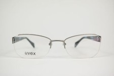 Vintage Uvex Uvex5 53 18 130 Blue Half-Frame Glasses Frame NOS