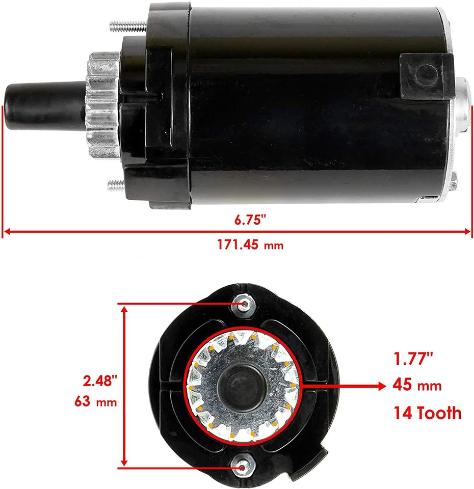 STARTER MOTOR CUB Cadet 1000 series LT1042 LT1045 LTX 1040 Kohler