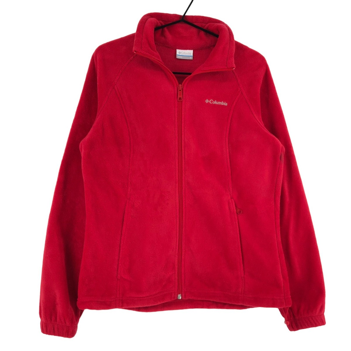 COLUMBIA Full Zip Fleece Cardigan Sweater Women Red Size M | eBay