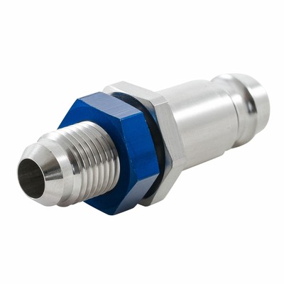 Krontec Easy Push Air Jack Anschlussventil - AN - 6 JIC Gewinde - 60 mm Länge