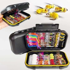 114Pcs-Fly Flies Lure Fly Fishing Kit With Dry/Wet Flies, for Trout