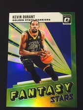 2018-19 Optic Kevin Durant Fantasy Stars Blue Prizm Refractor SP  #'d 14/85