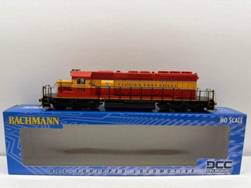 HO Bachmann EMD SD40-2 Diesel Loco DCC On Board #60918 Florida East Coast #714. - Foto 1 di 9