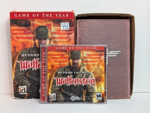 Return to Castle Wolfenstein: Game of the Year (PC, 2002) Complete Box Manual