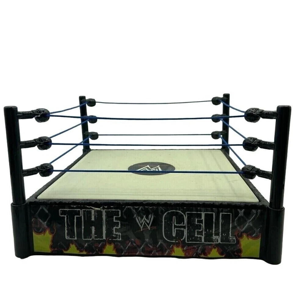 Mattel WWE Wrestling The Cell Hell In A Cell Ring 2010 Spring Action Mat Foto 4 de 4