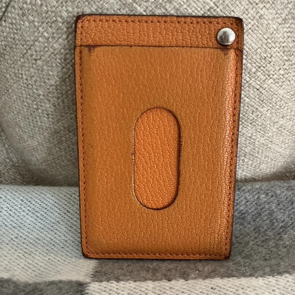 Tarjetero HERMES Cuero Epsom Color Naranja CLÁSICO❤️❤️❤️ Foto 3 de 4