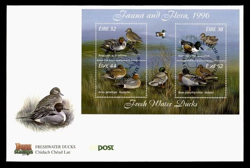 DR WHO 1996 IRELAND FDC DUCK S/S M77319