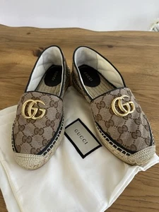 Espadrille à chaussures plates GUCCI Matelasse emboîtable monogramme GG
