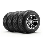 Uimoso Golf Cart Wheels & Tires Set of 4 10" 205/50-10 Compatible with Club Car
