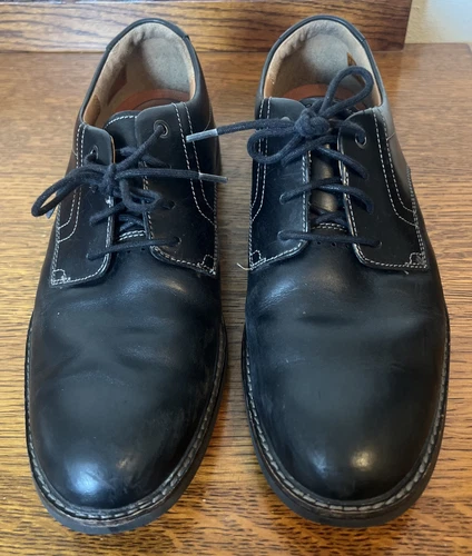 Oxford Clarks nere destrutturate taglia 10W uomo