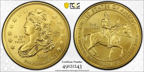 2008-W $10 First Spouse **GOLD COIN Jackson's Liberty PCGS MS-70 **NO RESERVE**