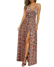 Newshows Women Summer 2025 Maxi Dress Vacation Floral Spaghetti Strap Spring ...