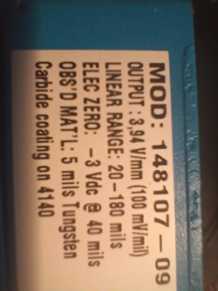 Bently Nevada 330780-91-00 3300 XL 11mm Proximitor Sensor P/N 3300780-X0-00 - Image 2 of 4