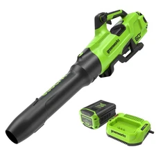 Greenworks 60V Cordless Leaf Blower 630CFM 170MPH w/ 2.5Ah Battery & 3A Charger