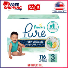 HOT SALE Pampers Pure Protection Diapers, Size 3, 116 Count