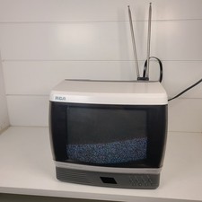 RCA SpaceSaver Colortrak E09535KW 9" Portable Color TV CRT Gaming TV In Box