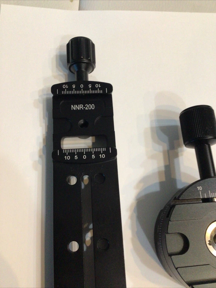 Abrazadera de relé rápido deslizante nodal de riel NNR-200 compatible con Arca Swiss + abrazadera DDH-05 Foto 2 de 4