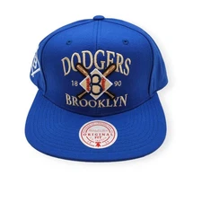 Mitchell & Ness Brooklyn Dodgers Grand Slam Coop Blue Adjustable Snapback Hat