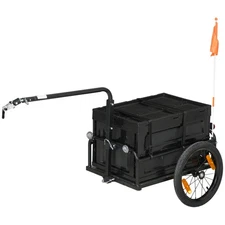 Trailer for Bike Bicycle Cargo Trailer with Removable Storage Box Quick-Release
