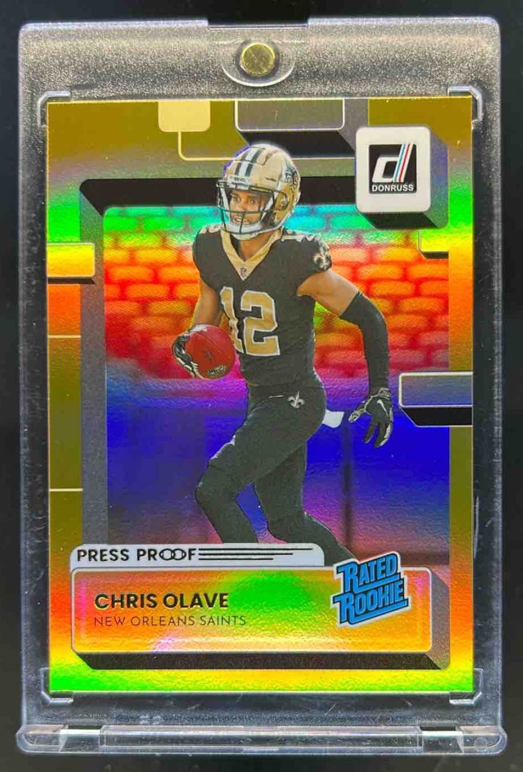 2022 Donruss Chris Olave Premium Press Proof Rated Rookie #309 Saints