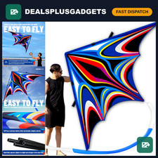 Easy-Fly Delta Kite for Kids  Adults - Perfect for Beach, Park  Outdoor Fun