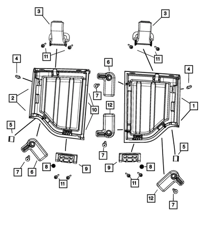 Sello superior original Mopar Targa 68088055AB - Imagen 5 de 5