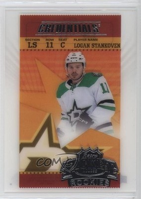2024-25 Credentials Acetate Retro Ticket Access Rookies Logan Stankoven RC f6d