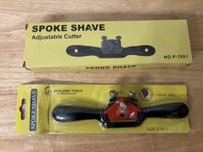 2 -  Spoke Shave Adjustable Cutters Manual Woodworking Tool 9"x1-3/4", 10"x2 1/8