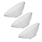 3 Pcs Clear Glass Candle Drip Protectors Wax Catcher For Candlesticks