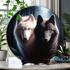 Round Durable Aluminum Tin Metal Signs Home D cor Wall Art 8x8