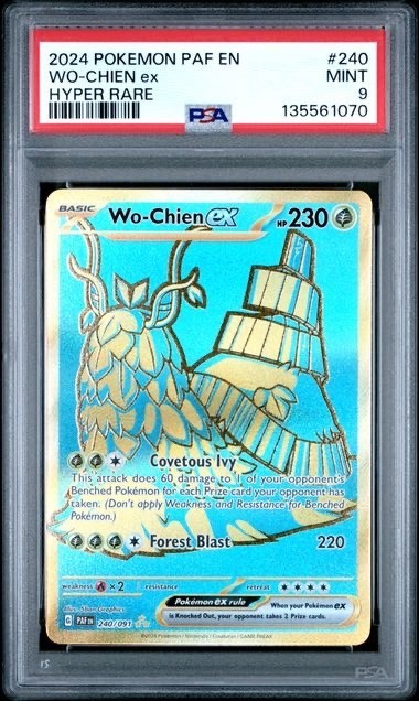 WO-CHIEN EX PSA 9 2024 POKEMON PAF EN-PALDEAN FATES HYPER RARE