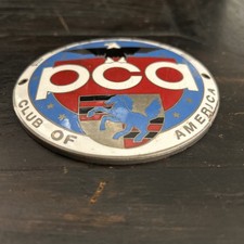 Vintage Porsche Pca Car Club Of America Grill Badge Emblem Hood Ornament