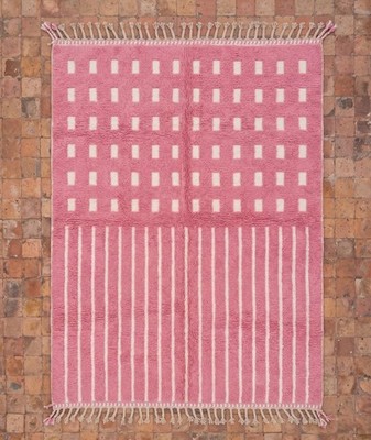 Handmade Beni ourain rug Authentic Geometric Design -Moroccan rug,  Wool