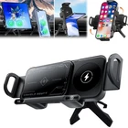 High Intelligent Mobile Phone/Pad Holder,2 in 1 Auto Rotating Phone Black 