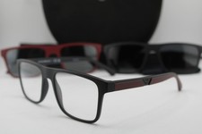 NEW EMPORIO ARMANI EA 4115 5042/1W MATTE BLACK RED AUTHENTIC EYEGLASSES 54-18