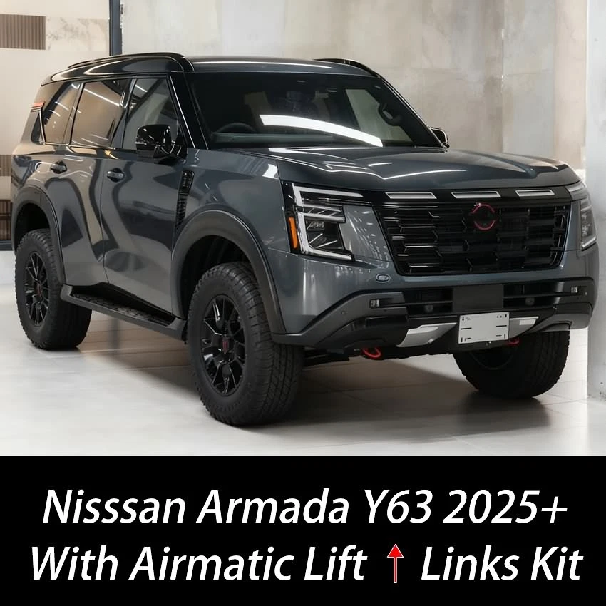 For 2025+ Nissan Armada Y63 Adjustable Air Ride Suspension Lift Raise Links Kit - Image 2 of 4