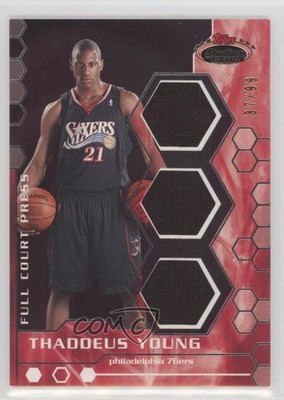 2007-08 Topps Stadium Club Triple 37/99 Thaddeus Young #FCPTR-TY Rookie RC 0gm
