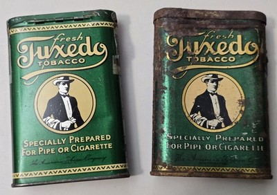 fresh tuxedo tobacco tin VINTAGE PATTERSON'S 1926 W/BAND NICE an art craft studio 813