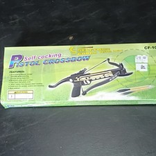 Cobra CF-101 Self Cocking Crossbow 80lbs Black Gold Aluminum Fibreglass New