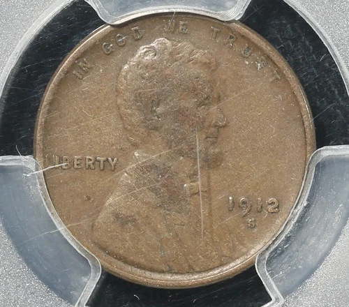 1912 S PCGS VF30 Lincoln Cent