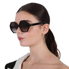Salvatore Ferragamo Grey Gradient Hexagonal Ladies Sunglasses SF1070S 001 52