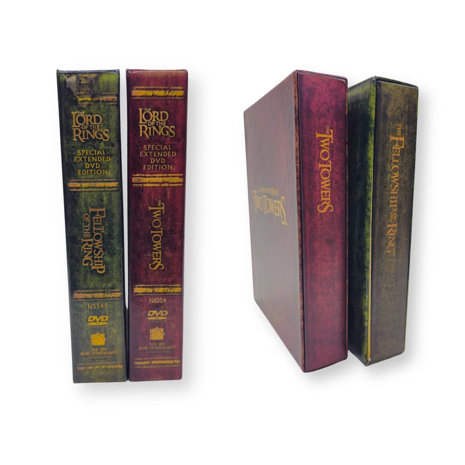 Lord of the Rings DVDs – Fellowship of the Ring & Two Towers – Extended Editions - Image 3 of 3