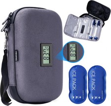 24H Insulin Cooler Travel Case  TSA Approved  Medicine Cooler w/ Display