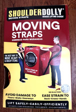 Shoulder Dolly Moving  Lifting Straps for 2 Movers Furniture Appliance To 800lbs